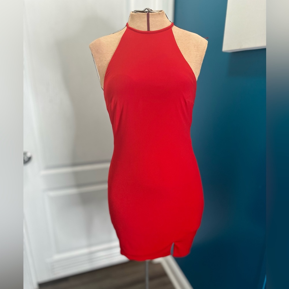 Nina canacci red mini dress size 0